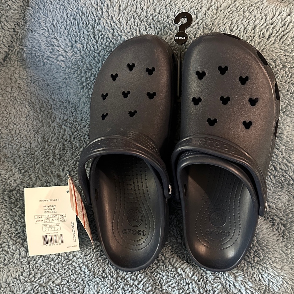 NWT CROCS Mickey Mouse - Adult Navy